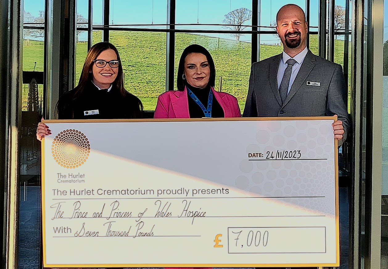 £7000 Prince and Princess of Wales Hospice Donation