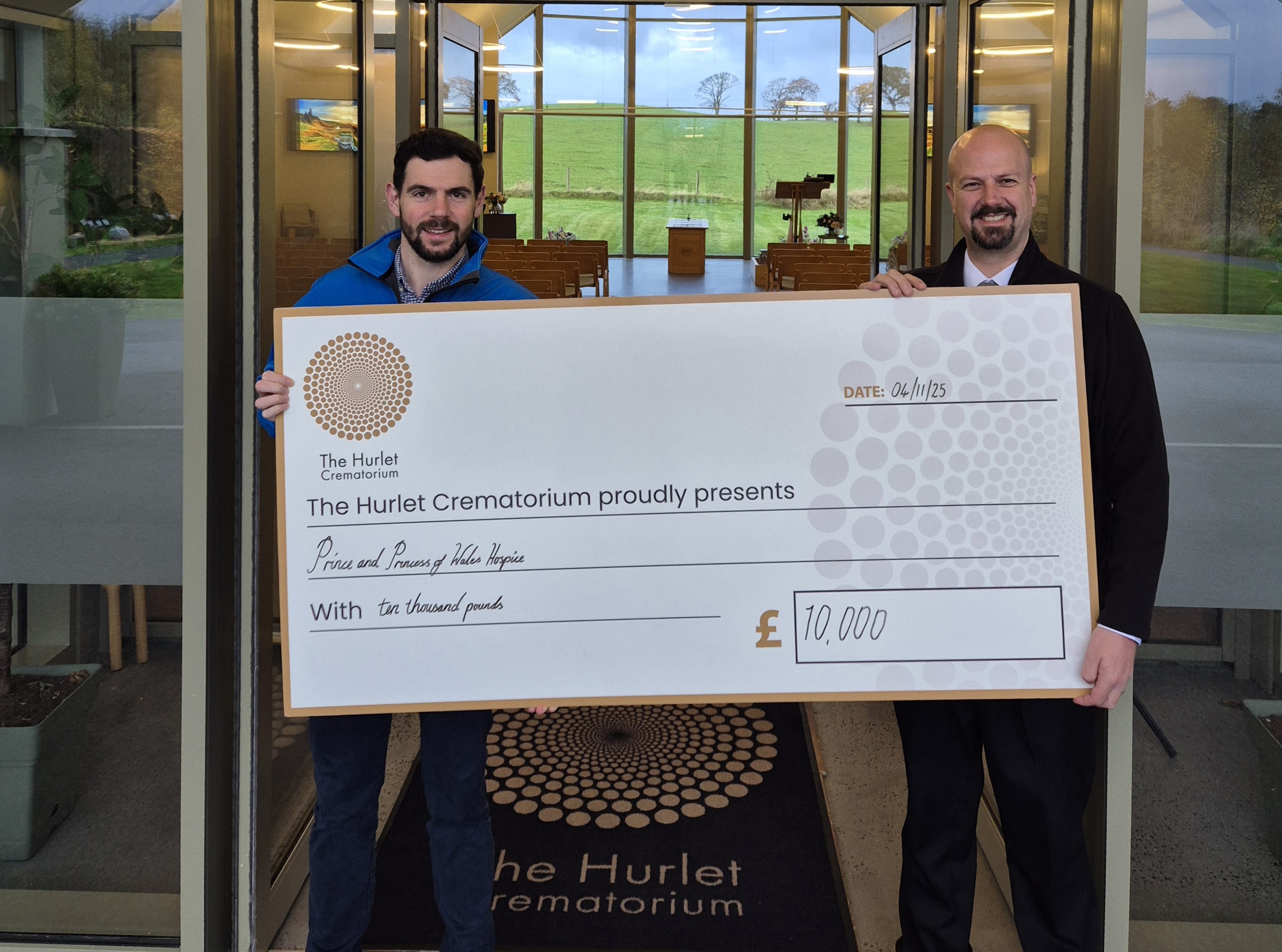 £10,000 to The Prince & Princess of Wales Hospice Donated